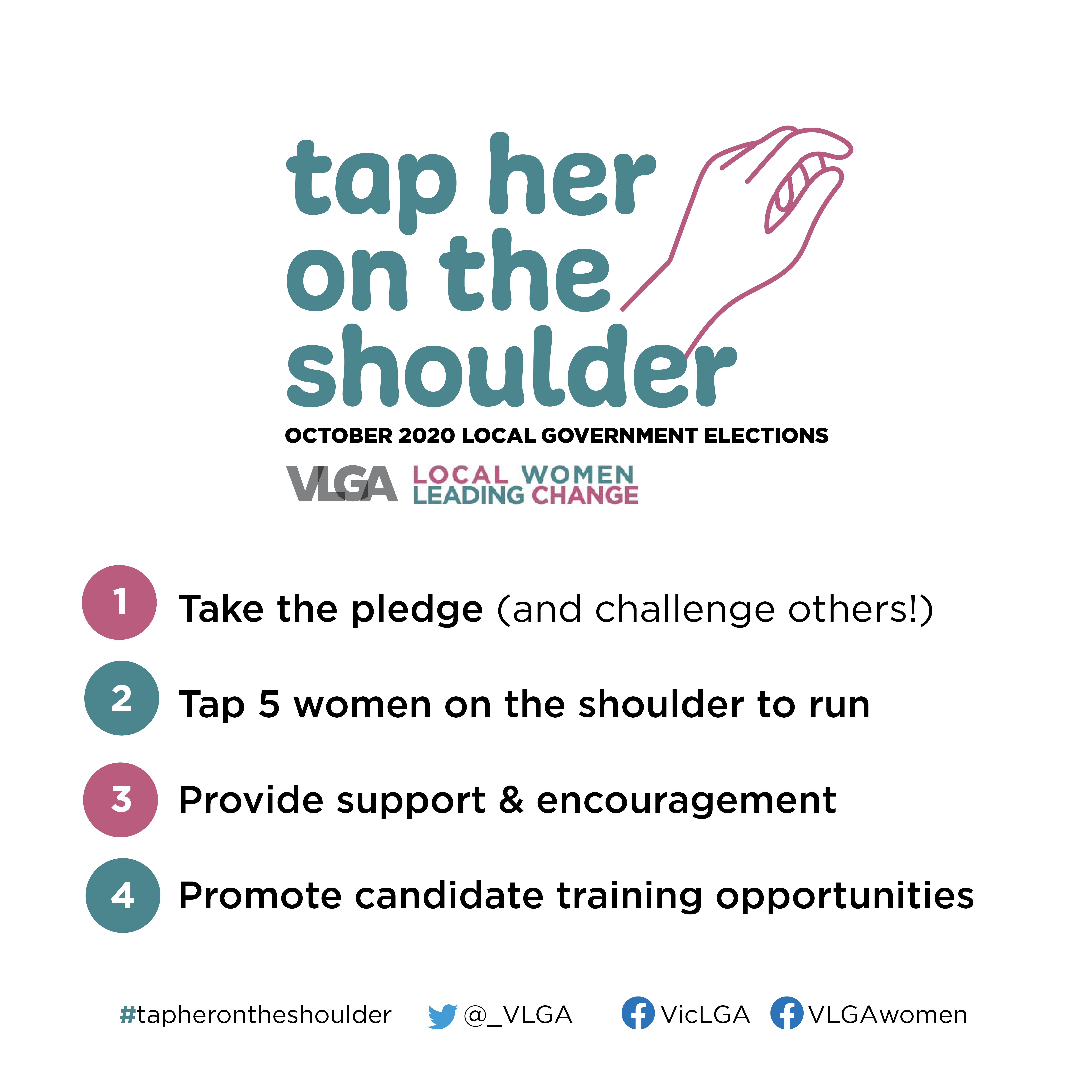 Instructions to 'Tap Her on the Shoulder'